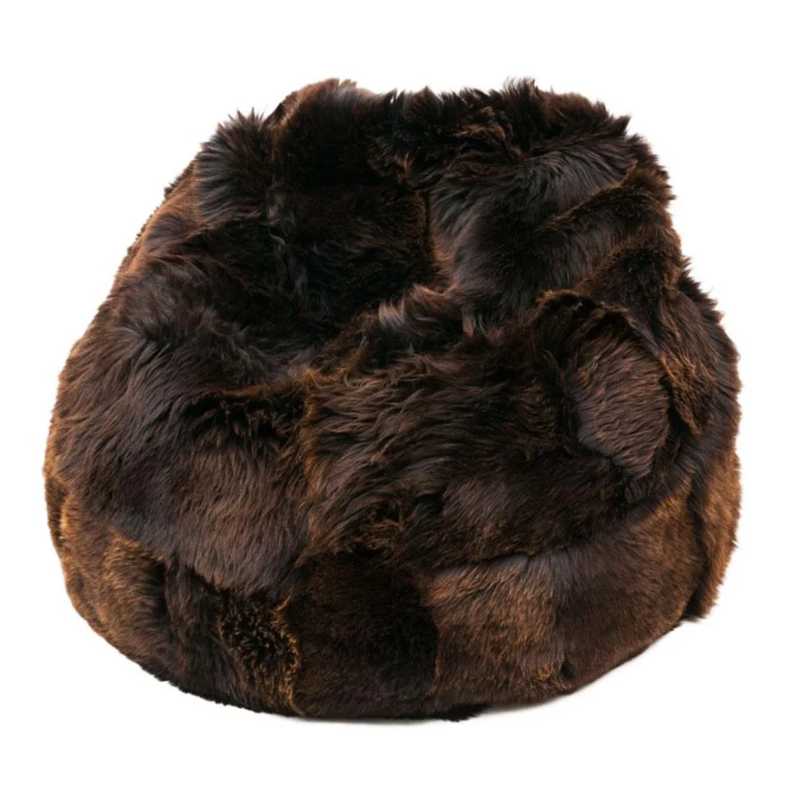 Adult Sheepskin Bean Bag | British | Natural Brown - Image 2