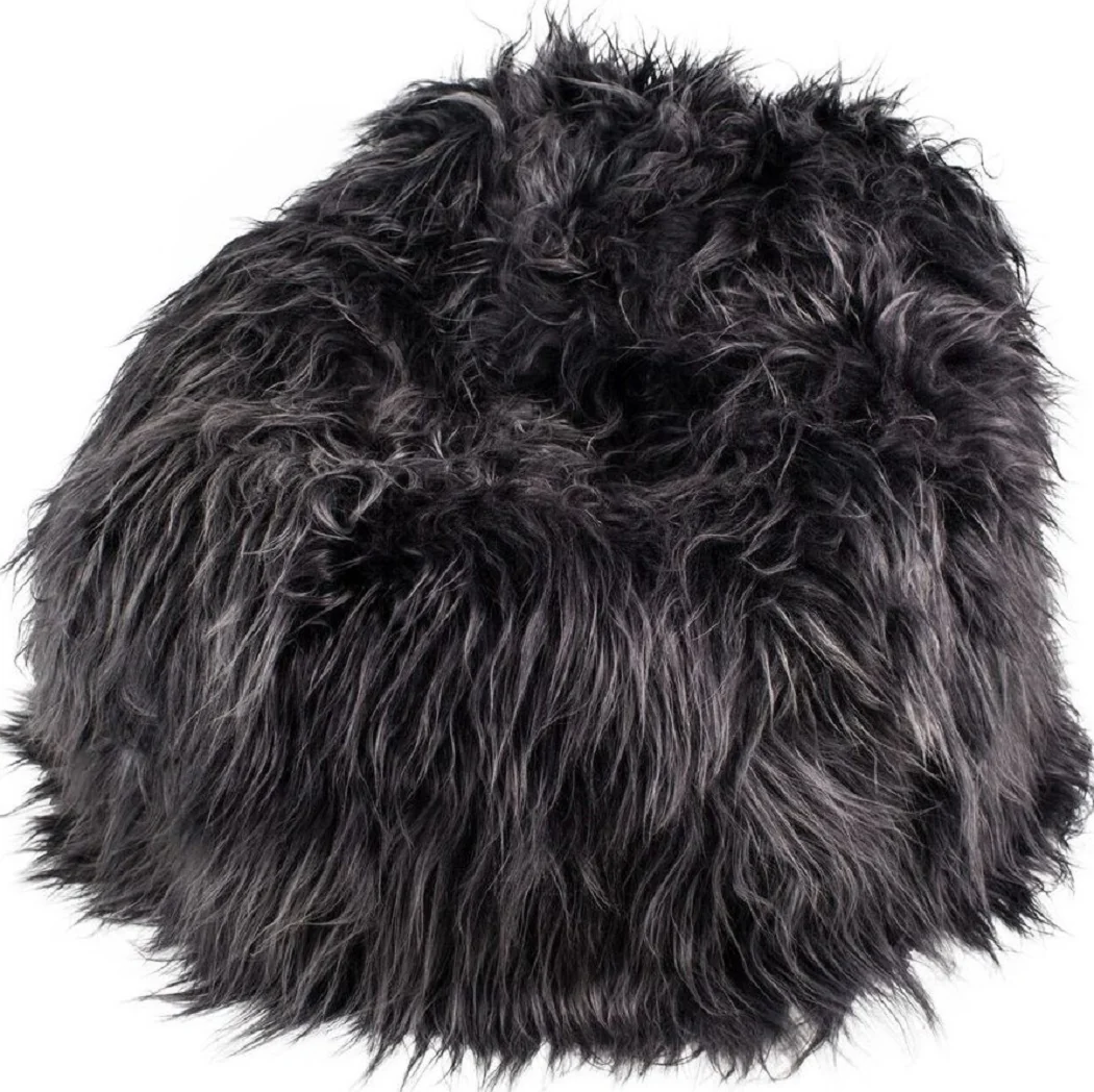 Adult Sheepskin Bean Bag | Icelandic | Graphite Grey - Image 2