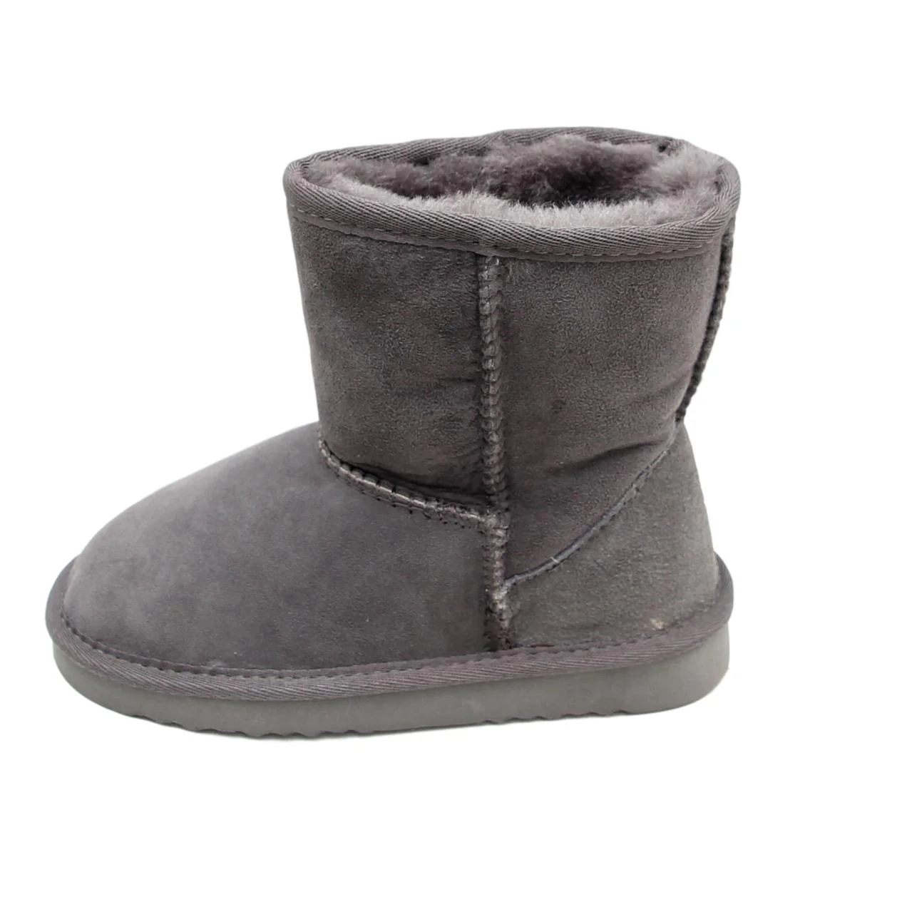 Children's Sheepskin Boot - Grey - Image 3