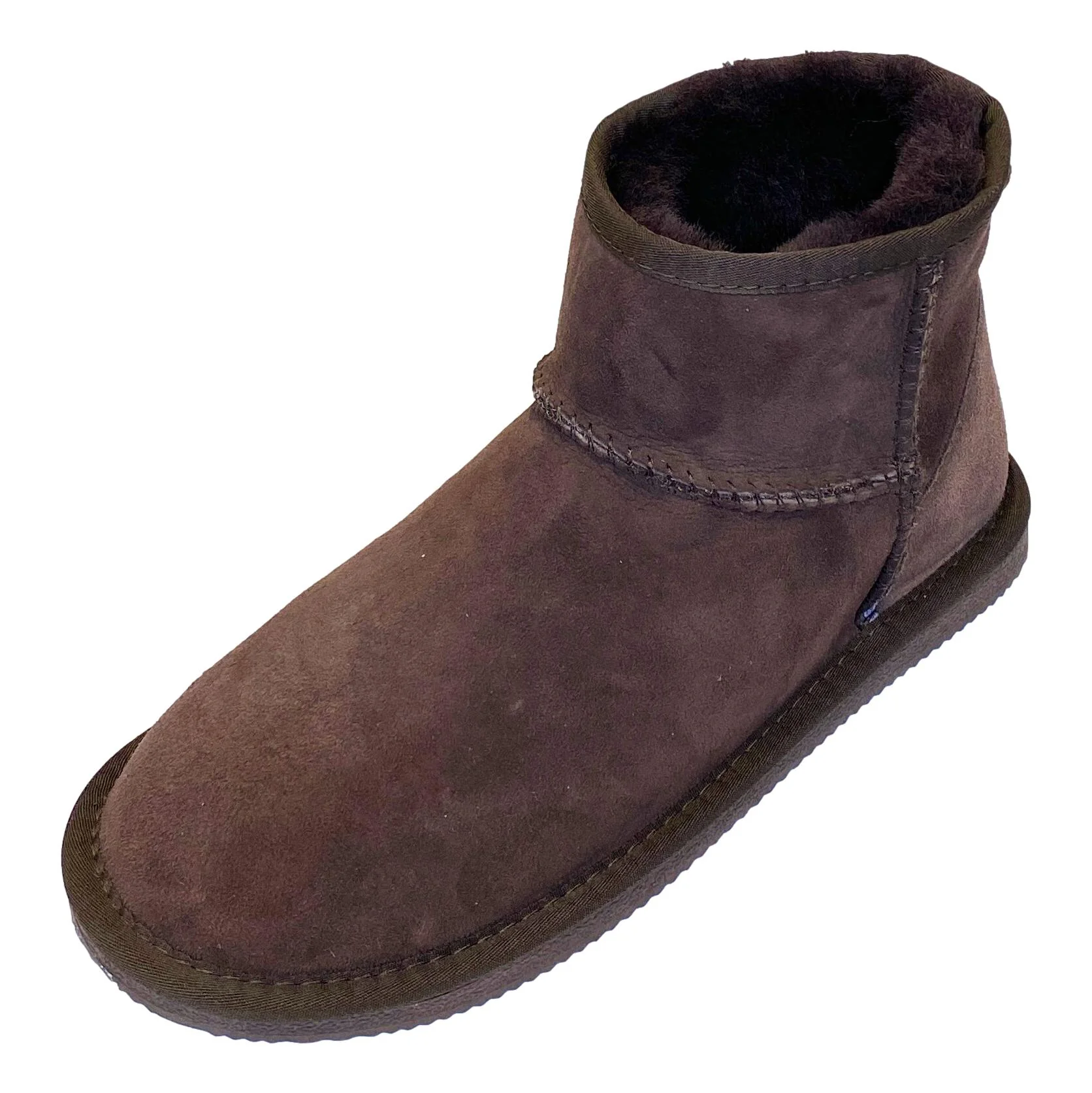 Deluxe Ladies 'Megan' Sheepskin Ankle Boots - Chocolate - Image 4