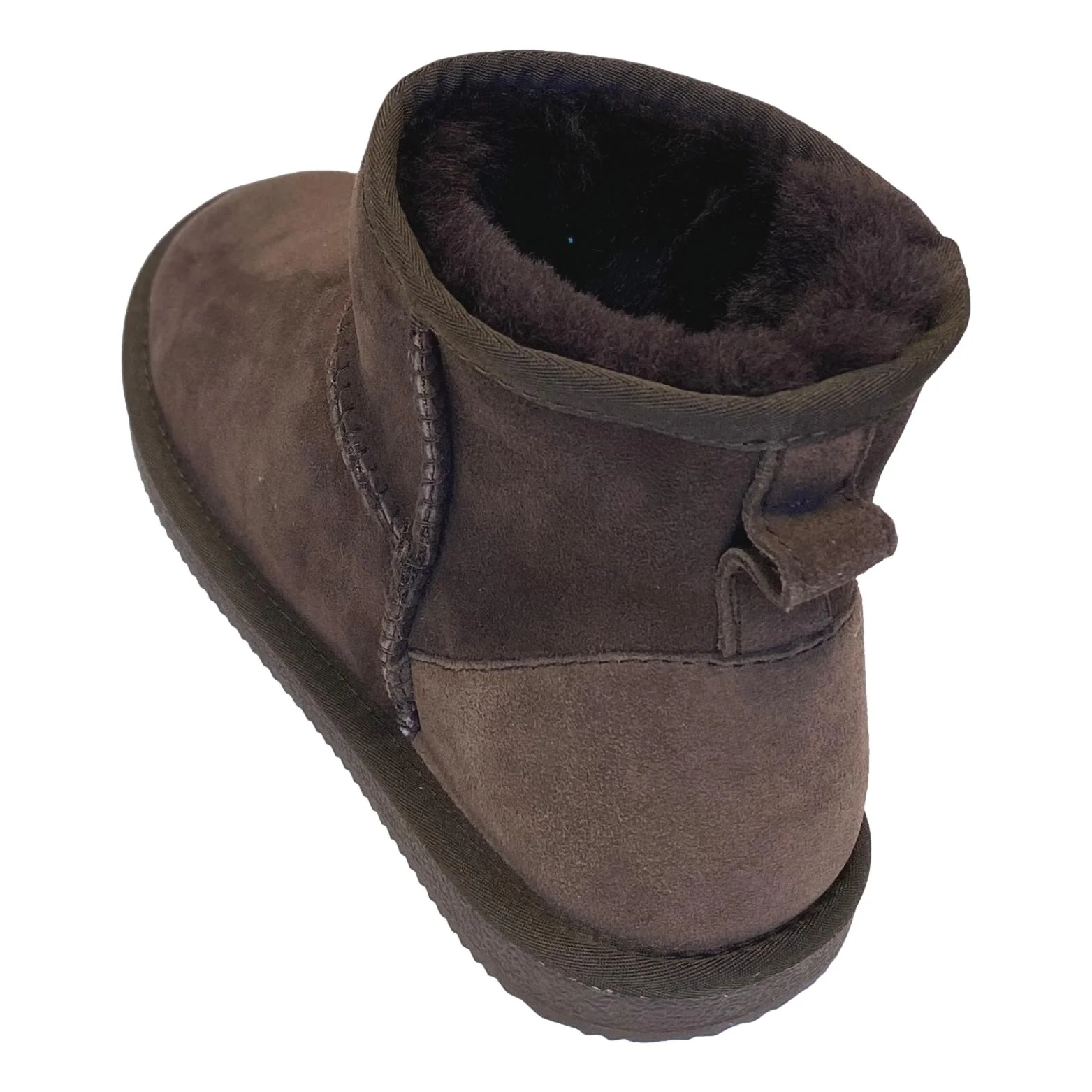 Deluxe Ladies 'Megan' Sheepskin Ankle Boots - Chocolate - Image 6