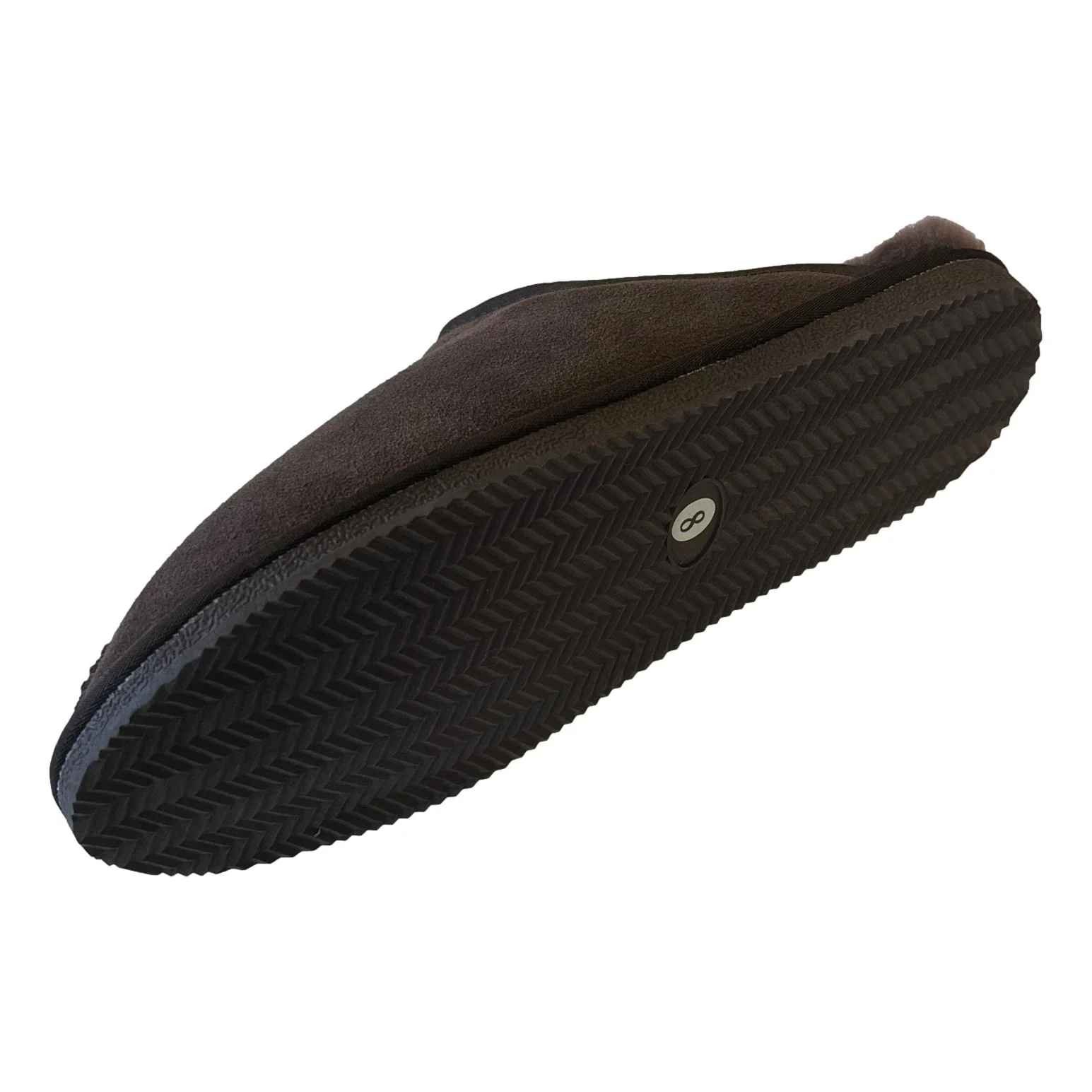 Deluxe Mens 'Michael' Sheepskin Slipper Mule - Chocolate - Image 5