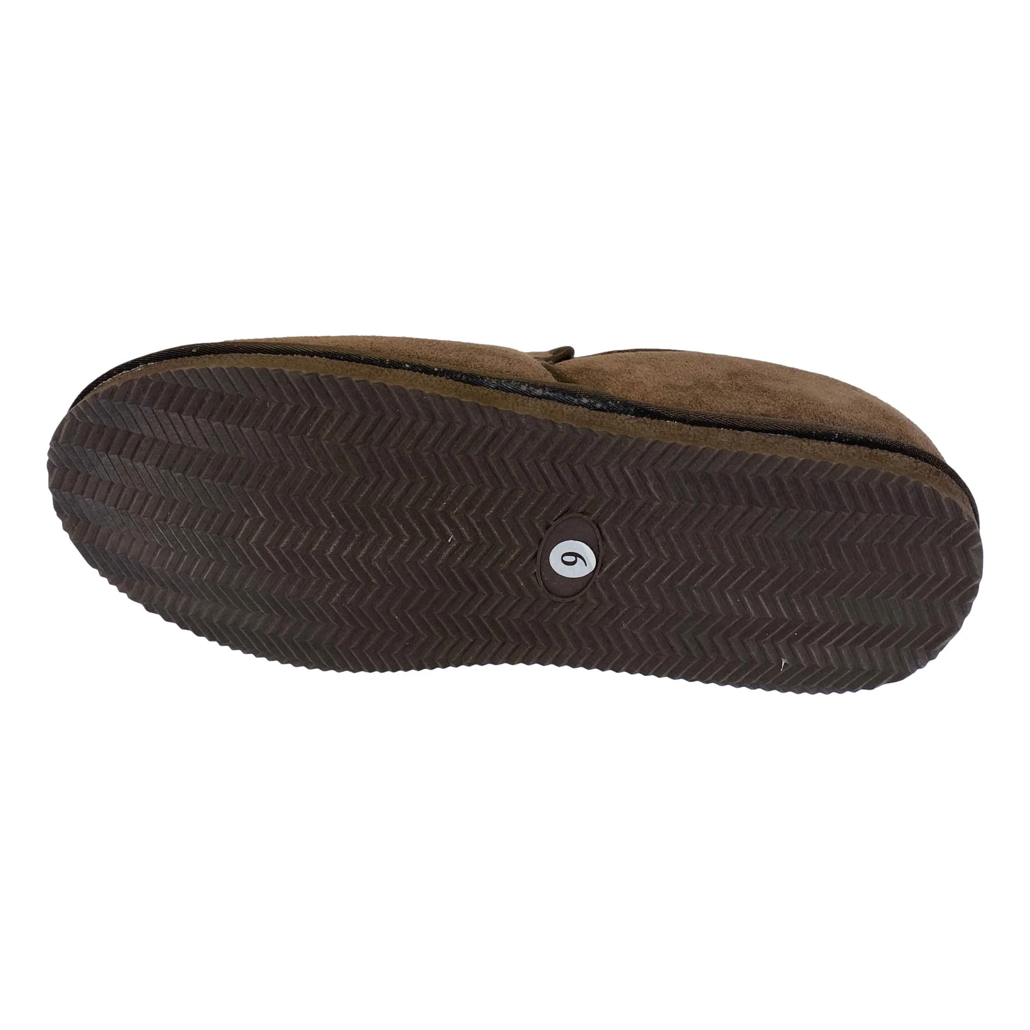 Deluxe Mens 'Sam' Sheepskin Slippers with Hard Sole - Chocolate - Image 5