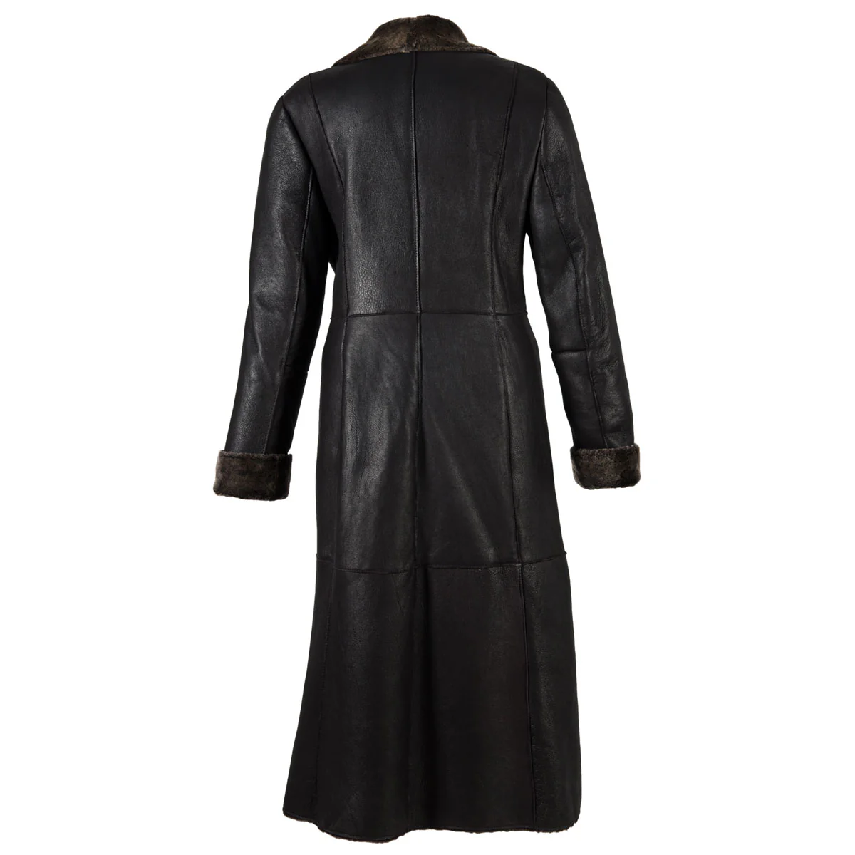 Ladies Annabel Long Leather Sheepskin Coat - Image 2