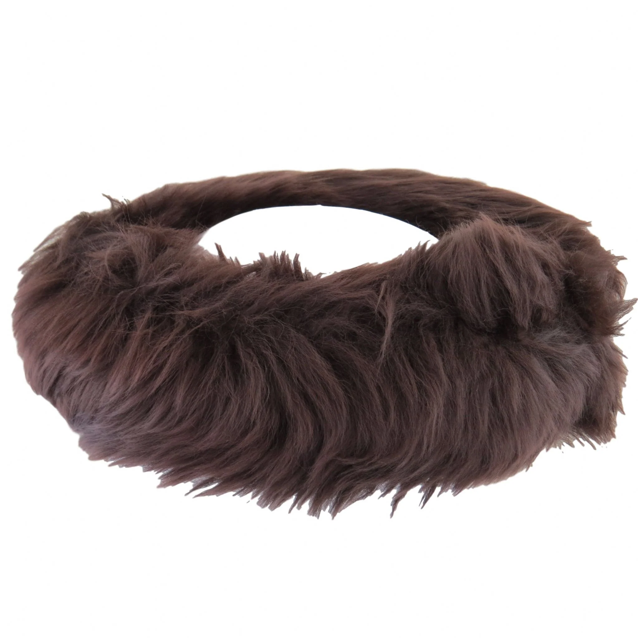 Ladies Brown Sheepskin Headband - Fergie