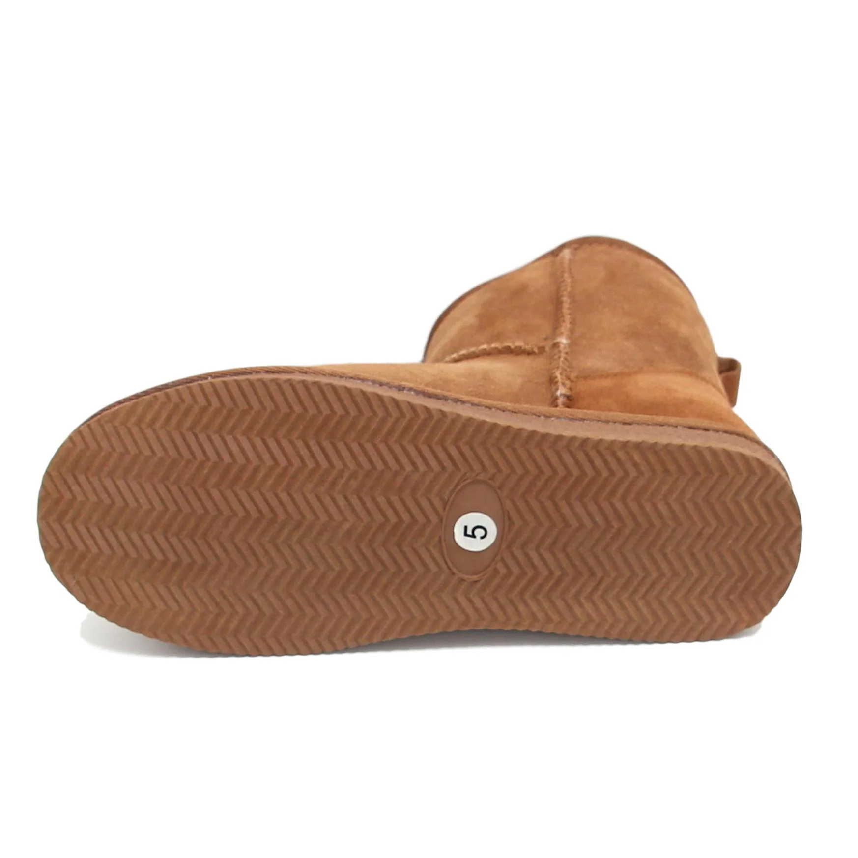 Deluxe Ladies 'Megan' Sheepskin Ankle Boots - Chestnut - Image 3